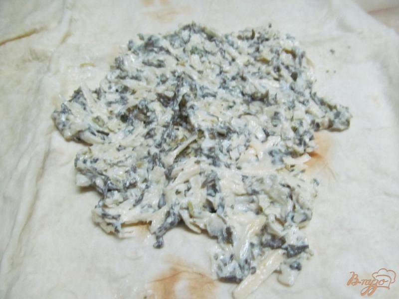 Фото приготовление рецепта: Сыр в лаваше шаг №4