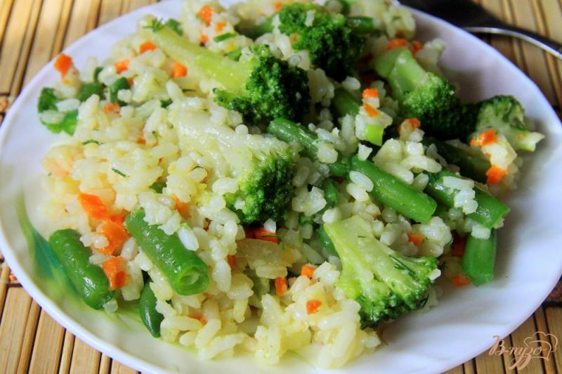 Фото приготовление рецепта: Рис с овощами на гарнир шаг №6