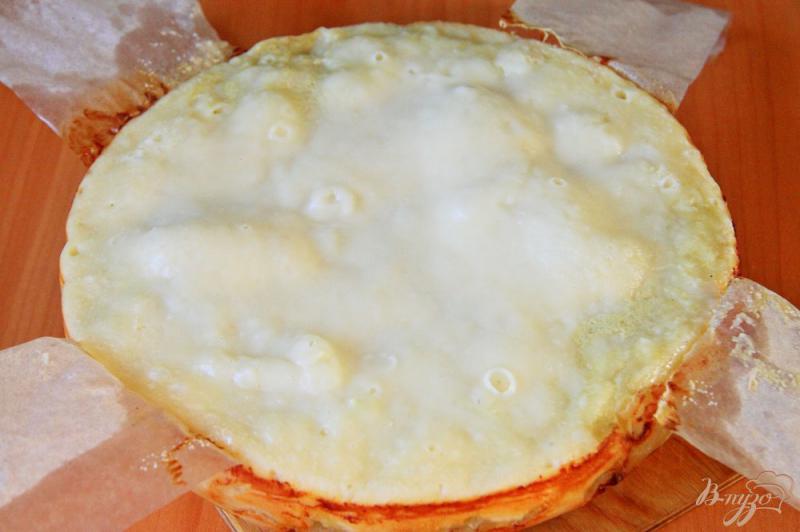 Фото приготовление рецепта: Заливной пирог с картофелем в мультиварке шаг №7