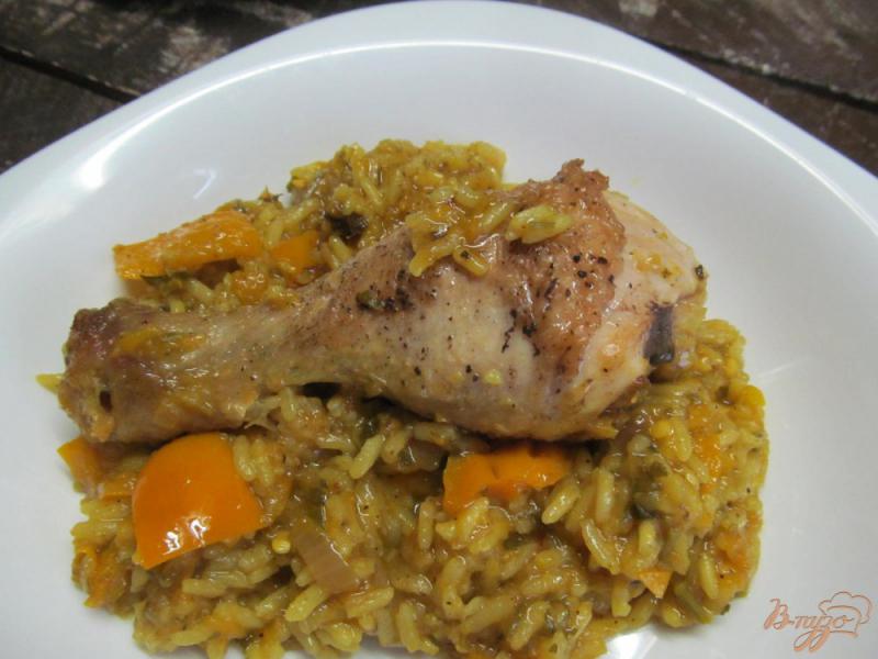 Фото приготовление рецепта: Курица карри с рисом шаг №12