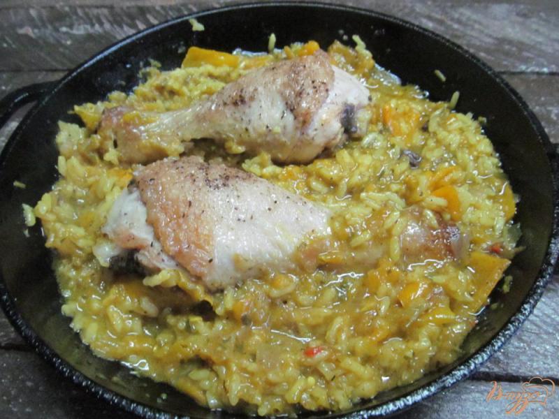 Фото приготовление рецепта: Курица карри с рисом шаг №11