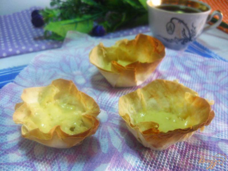Фото приготовление рецепта: Корзинки из лаваша с грибами и сыром шаг №8