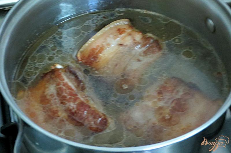 Фото приготовление рецепта: Похлёбка со свиными рёбрами шаг №5