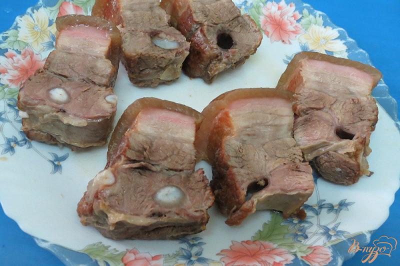 Фото приготовление рецепта: Похлёбка со свиными рёбрами шаг №7