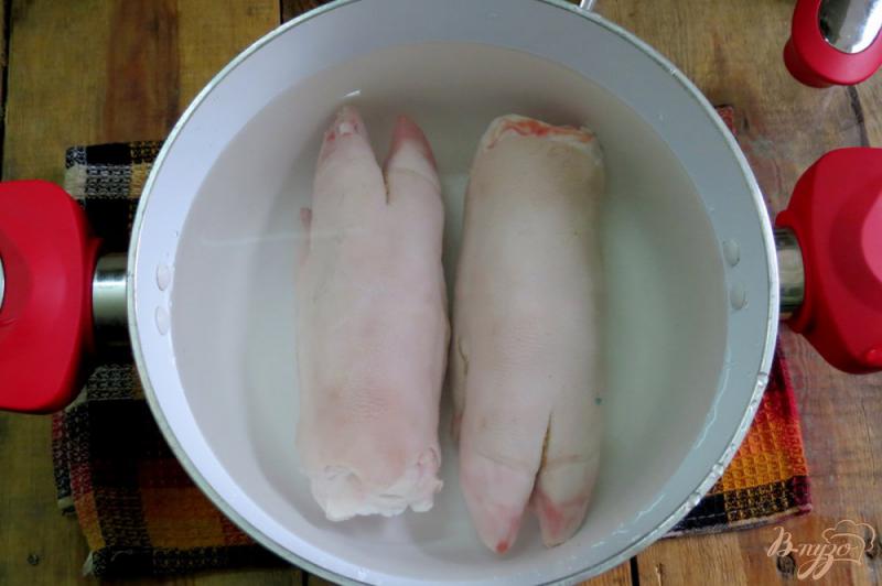 Фото приготовление рецепта: Свиные ножки в духовке шаг №2