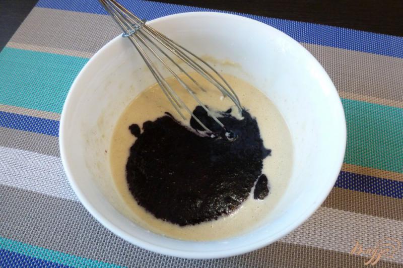 Фото приготовление рецепта: Черничные блины с кремом из маскарпоне шаг №2