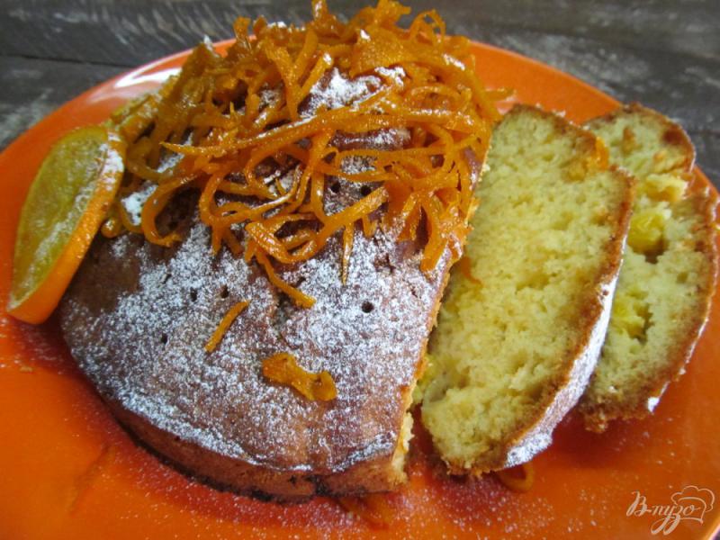 Фото приготовление рецепта: Апельсиновый пирог шаг №14