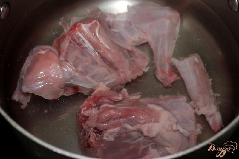 Фото приготовление рецепта: Суп пюре с мясом кролика шаг №1