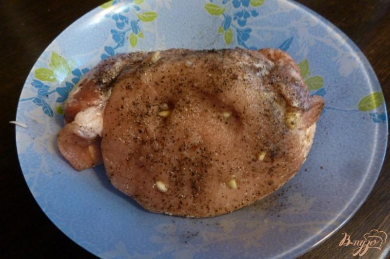 Фото приготовление рецепта: Свинина с сухой горчицей, запеченная в рукаве шаг №3