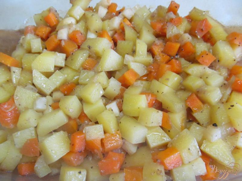 Фото приготовление рецепта: Овощной гратен в медовом соусе шаг №6
