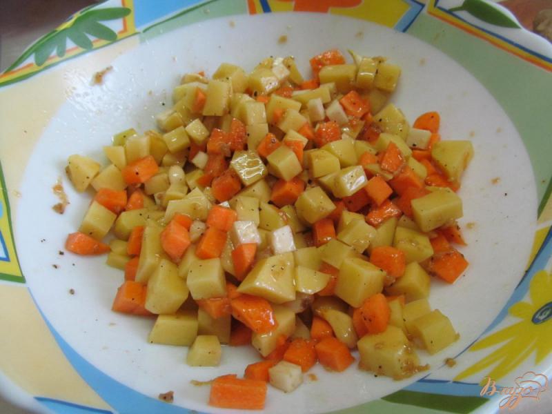Фото приготовление рецепта: Овощной гратен в медовом соусе шаг №3