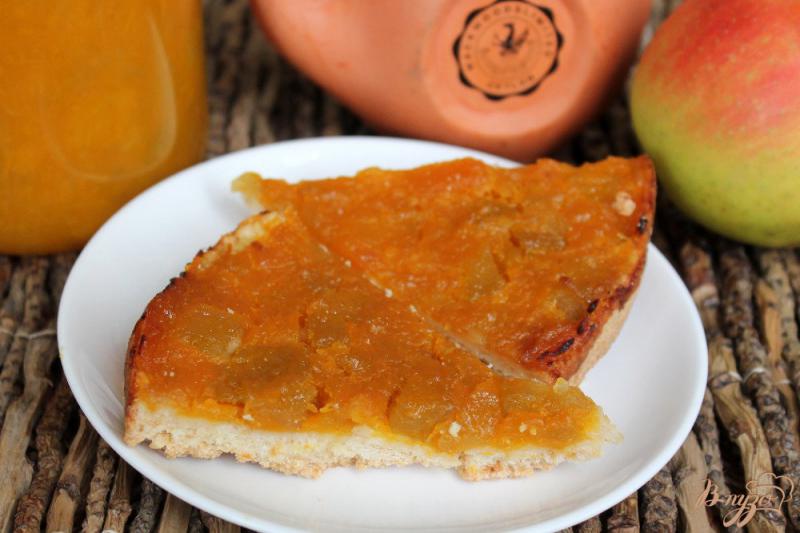 Фото приготовление рецепта: Пирог крошка с начинкой из тыквы и яблок шаг №6
