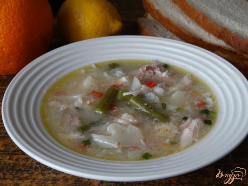 Фото приготовление рецепта: Овощной суп с саго шаг №8