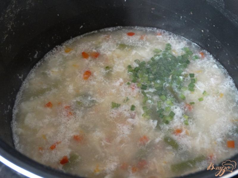 Фото приготовление рецепта: Овощной суп с саго шаг №7