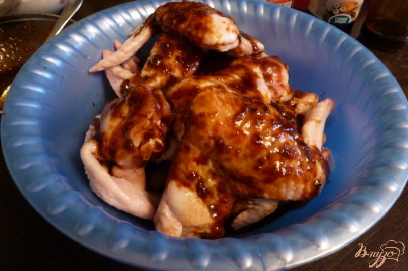 Фото приготовление рецепта: Куриные крылья, маринованные в гранатовом соусе шаг №2