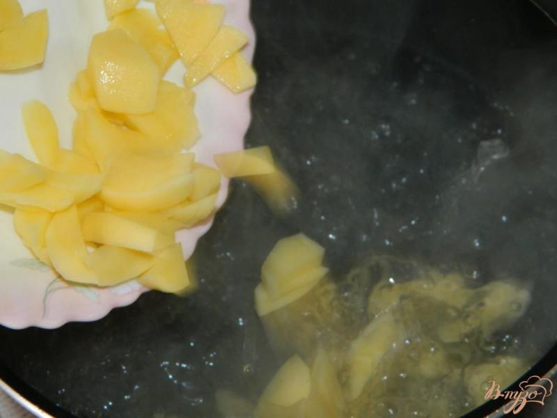 Фото приготовление рецепта: Суп с фаршем и сельдереем шаг №4