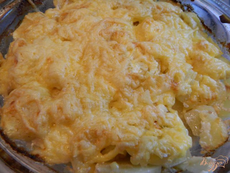 Фото приготовление рецепта: Картофель с мясом и сыром в духовке шаг №9