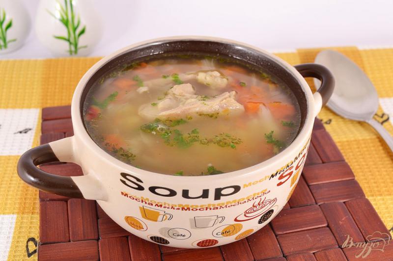 Фото приготовление рецепта: Овощной суп с курицей шаг №6