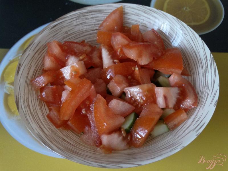 Фото приготовление рецепта: Салат с овощами и икрой шаг №2