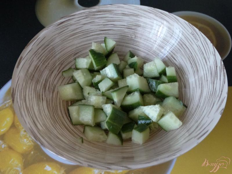 Фото приготовление рецепта: Салат с овощами и икрой шаг №1