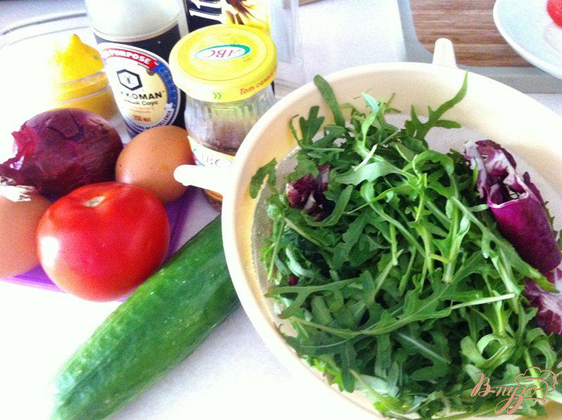 Фото приготовление рецепта: Салат овощной с яйцом шаг №1
