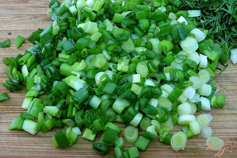 Фото приготовление рецепта: Салат из молодой капусты и огурцов шаг №3