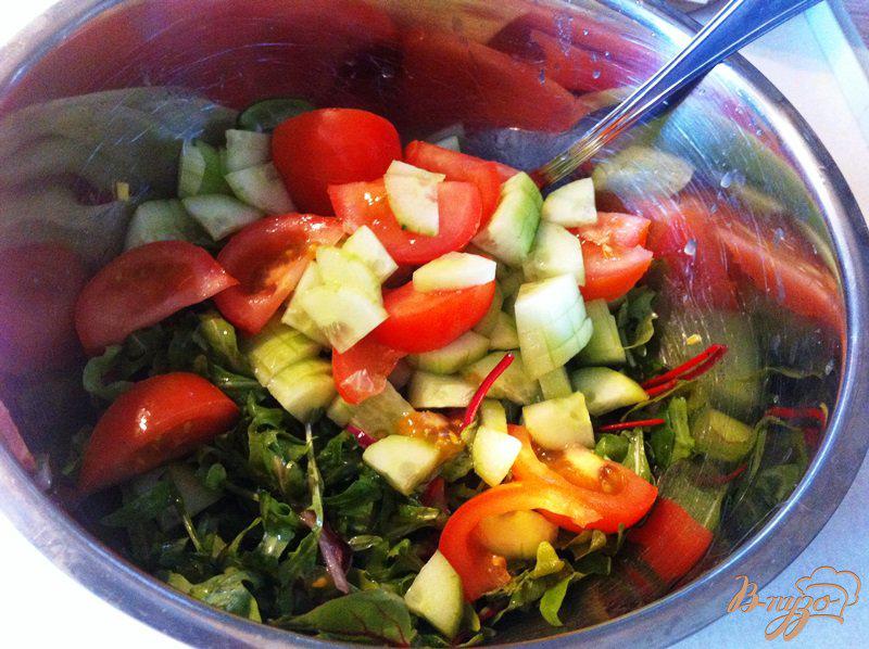 Фото приготовление рецепта: Салат овощной, освежающий шаг №6