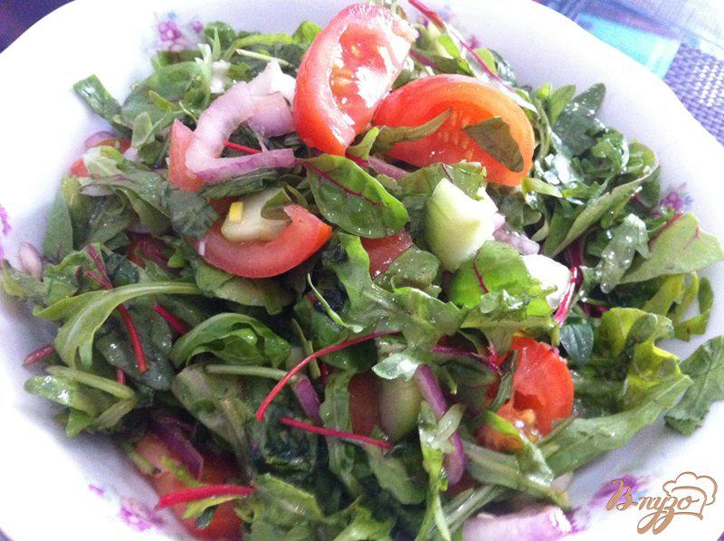 Фото приготовление рецепта: Салат овощной, освежающий шаг №7
