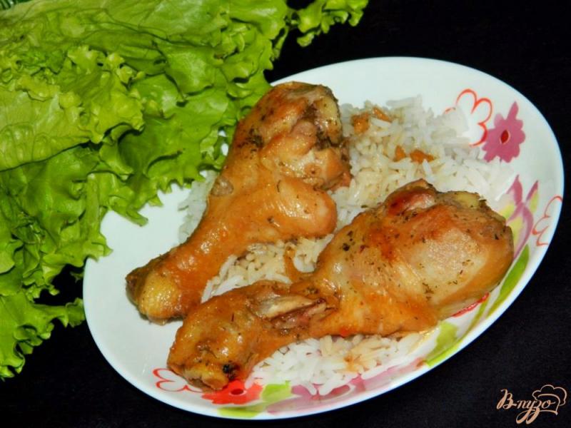 Фото приготовление рецепта: Курица в медово-соевом соусе шаг №5