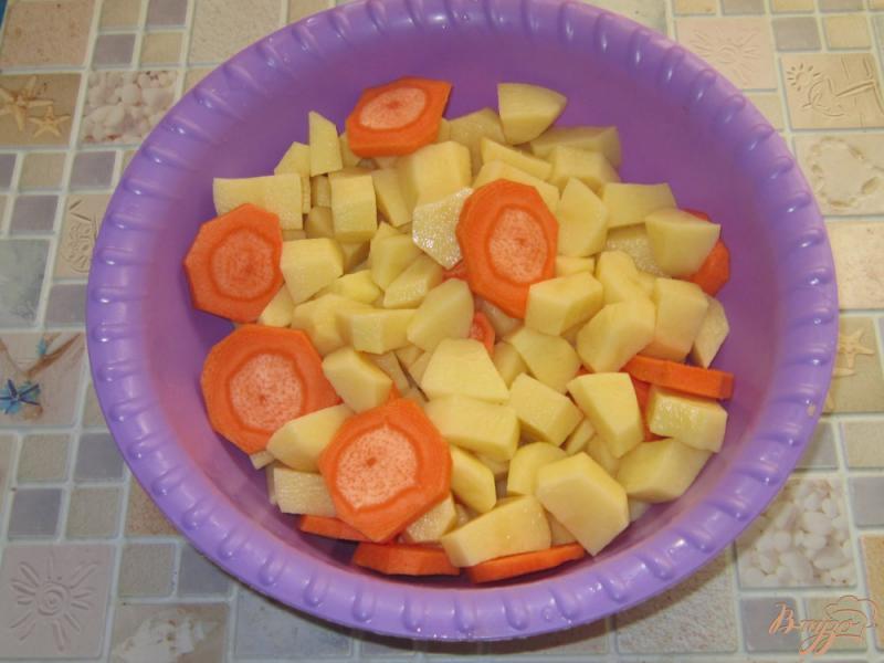 Фото приготовление рецепта: Овощной суп с вешенками шаг №1