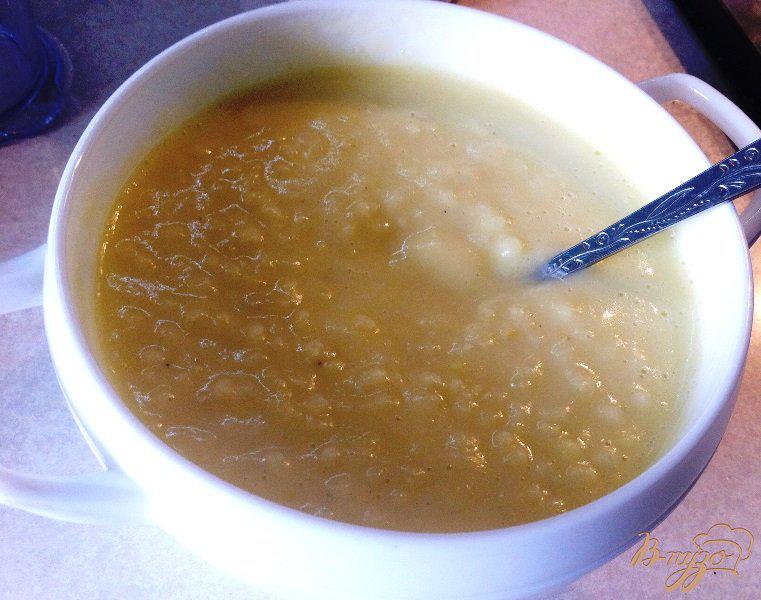 Фото приготовление рецепта: Молочный суп из тыквы с пшеном для деток шаг №5