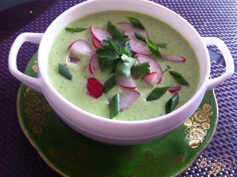 Фото приготовление рецепта: Холодный суп с редисом шаг №5