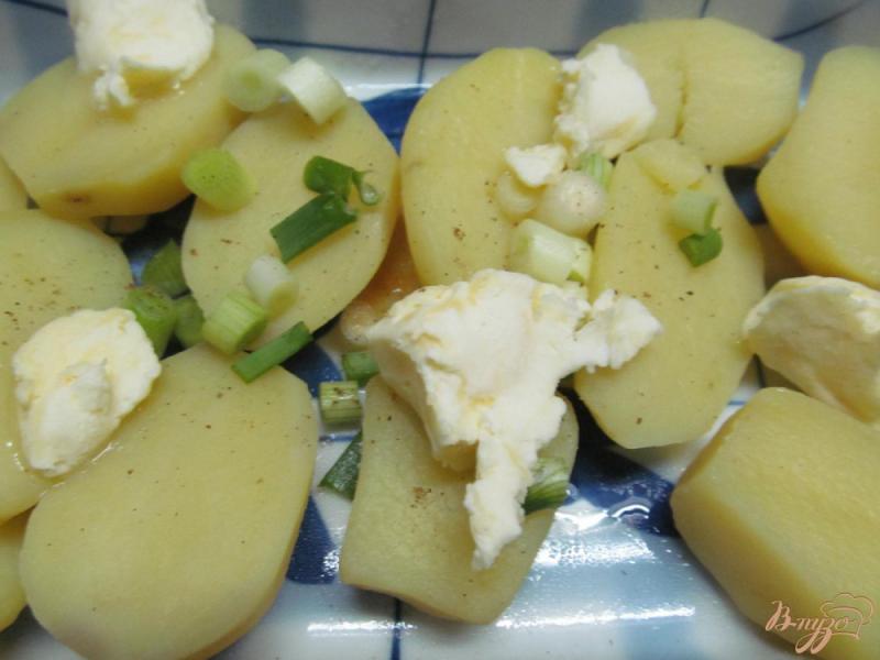 Фото приготовление рецепта: Запеченный картофель с вареным языком шаг №1