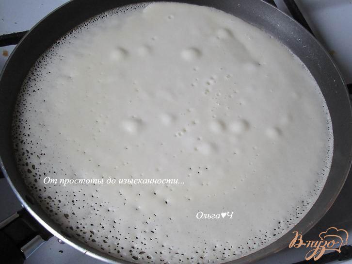 Фото приготовление рецепта: Блины без яиц на молоке и сливках шаг №5
