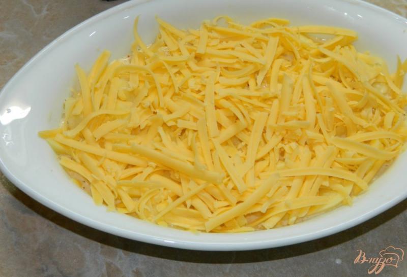 Фото приготовление рецепта: Картофель запеченный в омлете шаг №5