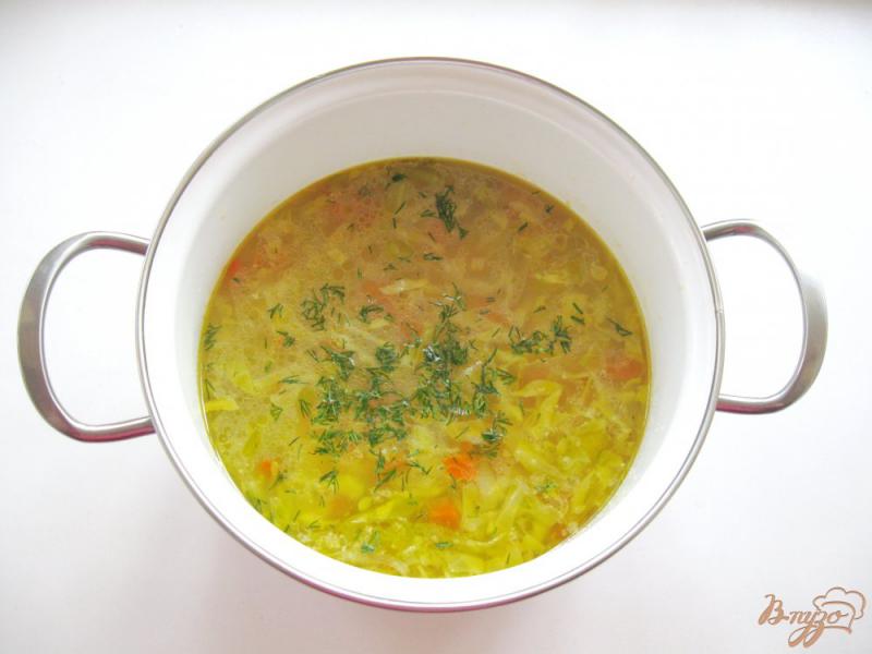 Фото приготовление рецепта: Овощной суп с молодой капустой шаг №6