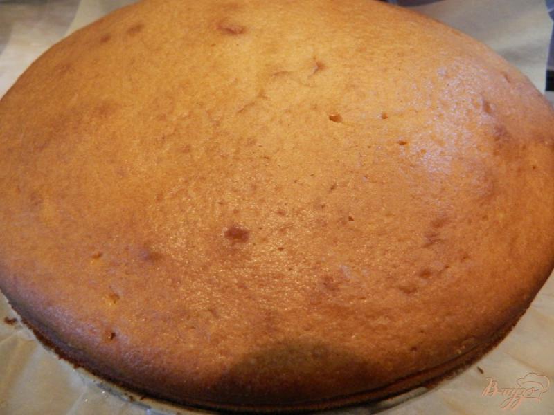 Фото приготовление рецепта: Торт с лимонной прослойкой и творожным кремом шаг №3