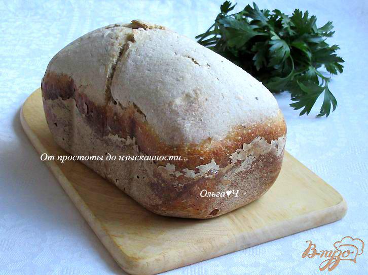 Фото приготовление рецепта: Сметанный хлеб с горчицей и ржаной мукой шаг №4