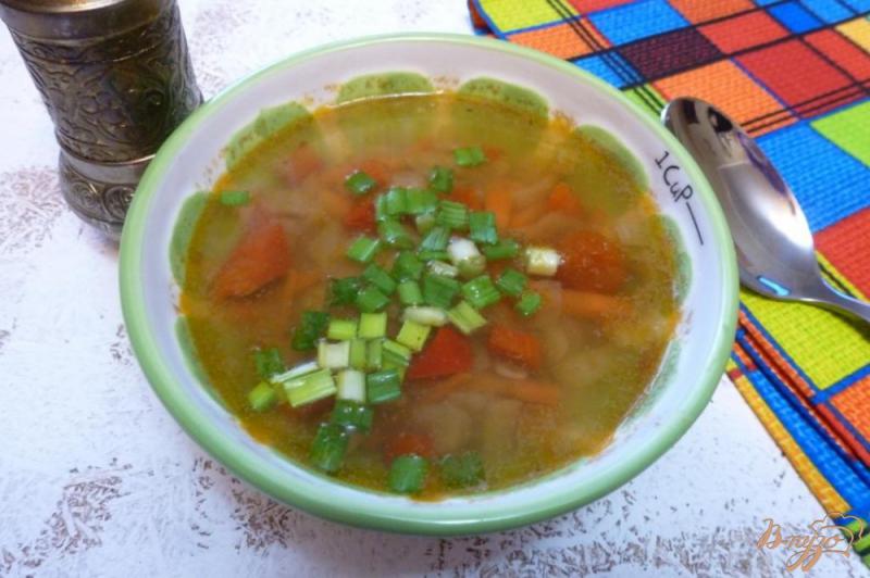 Фото приготовление рецепта: Картофельный суп с куриной печенью шаг №10
