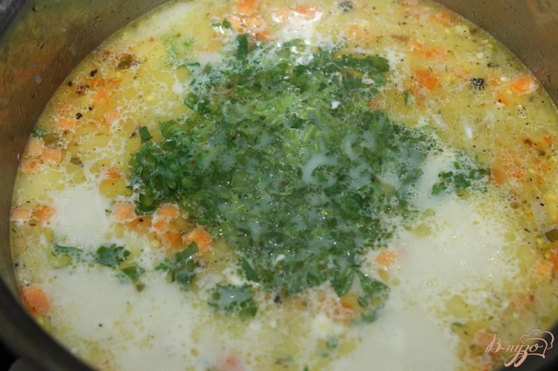 Фото приготовление рецепта: Сливочный суп со свининой шаг №5