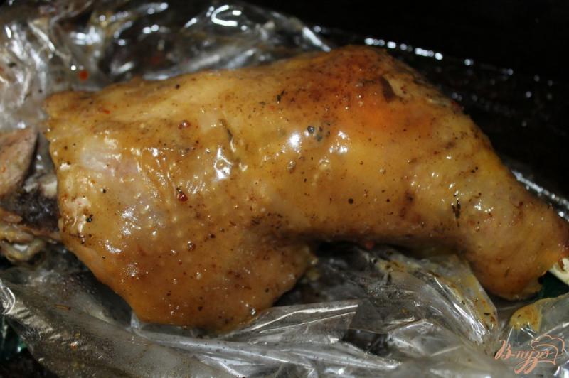 Фото приготовление рецепта: Куриная ножка в медово - горчичной глазури шаг №4