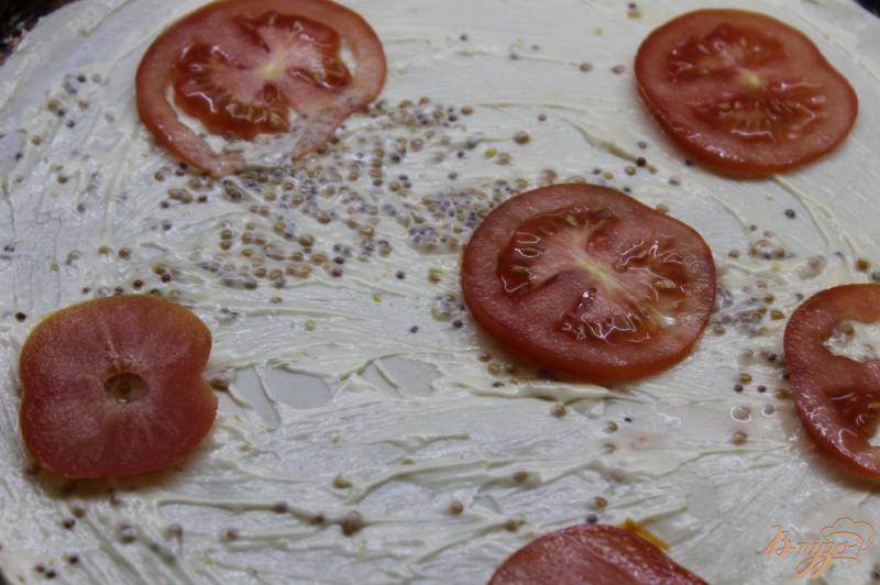 Фото приготовление рецепта: Тонкая пицца со шпинатом и фетой шаг №2