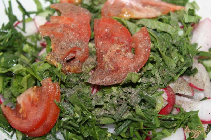 Фото приготовление рецепта: Овощной салат для пикника с бальзамической заправкой шаг №4