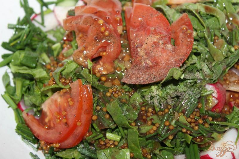 Фото приготовление рецепта: Овощной салат для пикника с бальзамической заправкой шаг №5