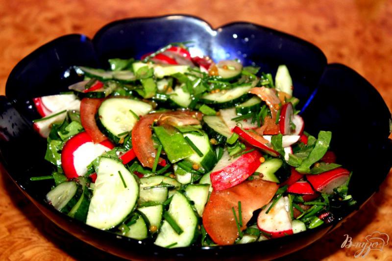 Фото приготовление рецепта: Овощной салат для пикника с бальзамической заправкой шаг №6