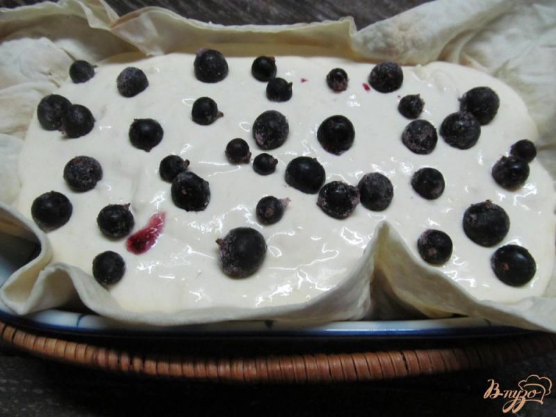 Фото приготовление рецепта: Творожный пирог в лаваше шаг №5
