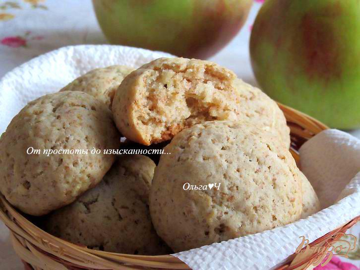Фото приготовление рецепта: Отрубное печенье с яблоком шаг №6