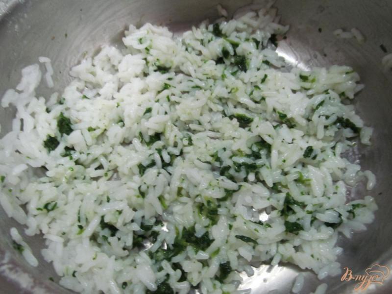 Фото приготовление рецепта: Рисовая запеканка со шпинатом шаг №2