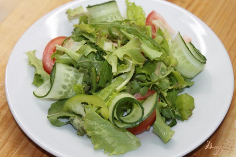 Фото приготовление рецепта: Фреш салат с фетой шаг №5