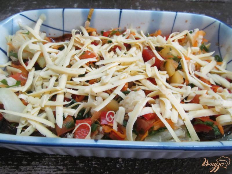 Фото приготовление рецепта: Запеченное крыло индейки с мексиканской овощной смесью шаг №5